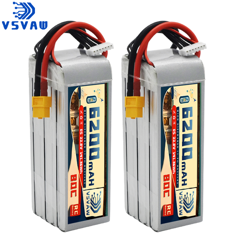 Upgraded VSVAW 6S 22.8V 80C/16 - đánh giá và giá 6S Lipo Battery 22.2V 5000Mah