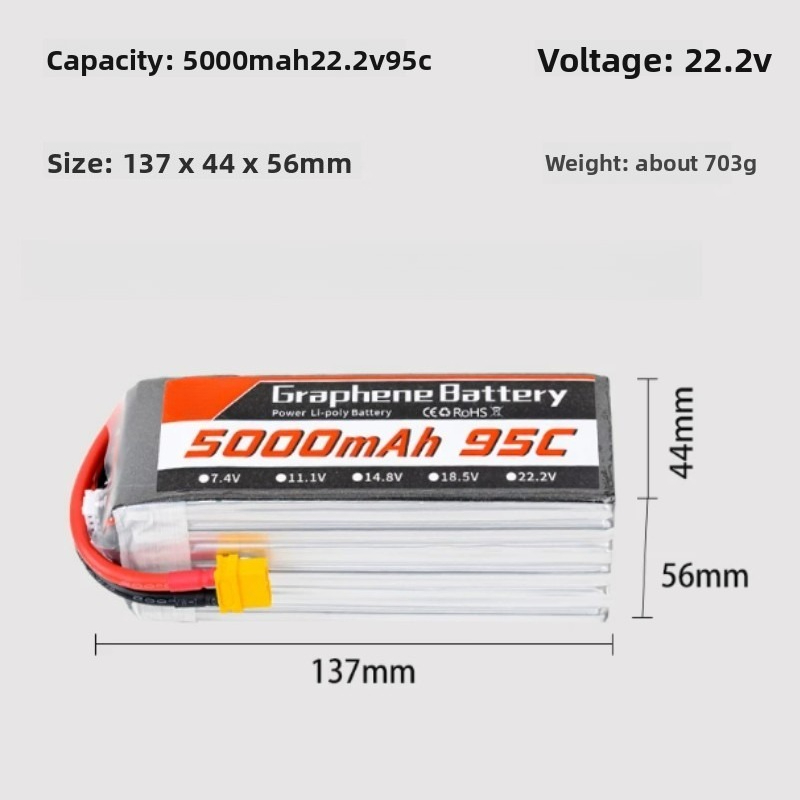 For 7-9-10 Inch FPV Racing Dro - đánh giá và giá 6S Lipo Battery 22.2V 5000Mah